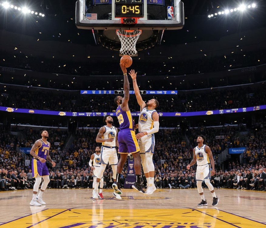 lakers vs golden state warriors match player stats